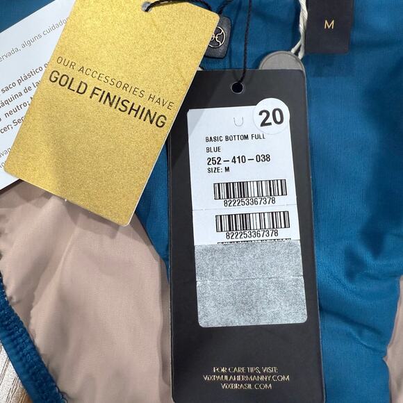 Vix Paula Hermanny Basic Teal Blue Bottom Classic Full Coverage Medium - Picture 2 of 2